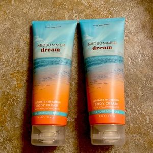 Set of 2 Bath and Body Works Midsummer Dream Body Creams